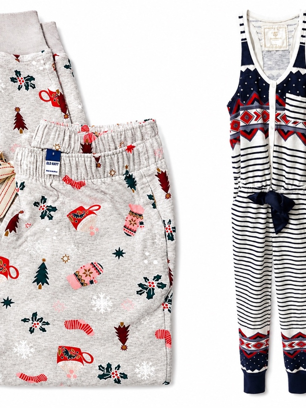 NWT Old Navy + Abercrombie & Fitch Holiday Pajama Sleepwear Bundle Size Small